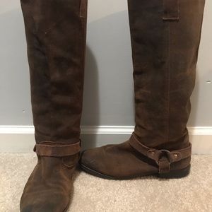 Knee high riding boots